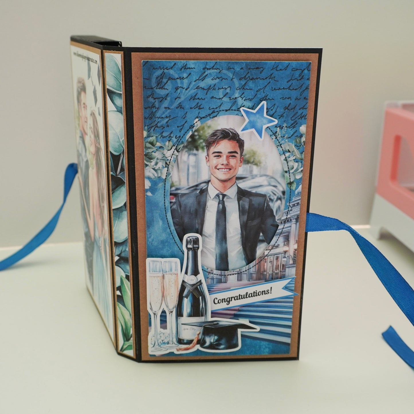 🎓Happy Graduation Prom Boy Chocolate Greeting Card