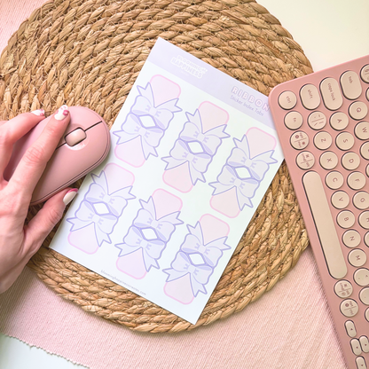 Ribbon Index Tabs | Sticker Sheet