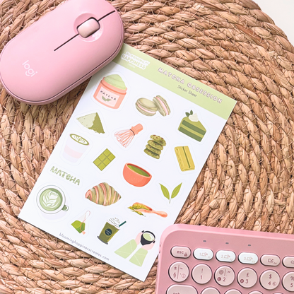 Matcha Obsession | Planner & Journal Sticker Sheet