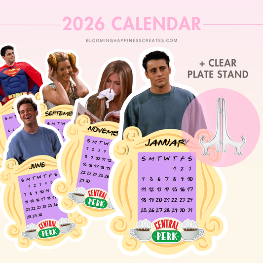 2026 Calendar with Transparent Stand | Friends
