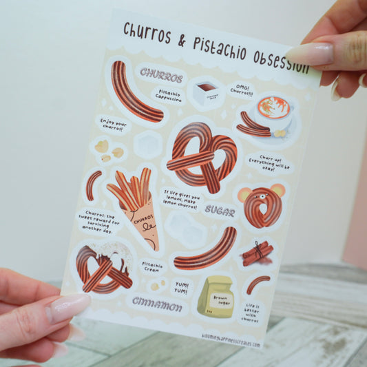 Churros & Pistachio Obsession | Sticker Sheet