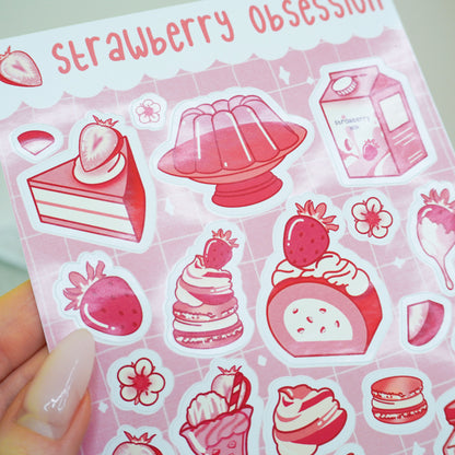 Strawberry Obsession | Sticker Sheet