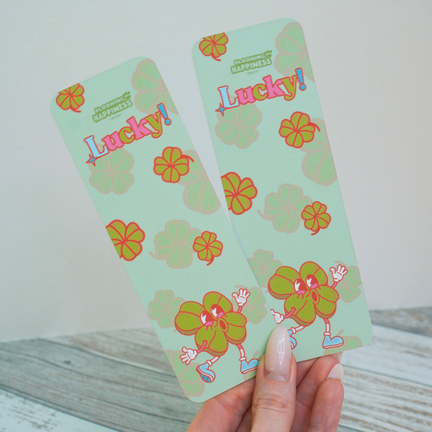 🍀 Lucky Clover | Double-Sided Matte Bookmark 📚