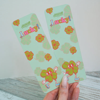 🍀 Lucky Clover | Double-Sided Matte Bookmark 📚