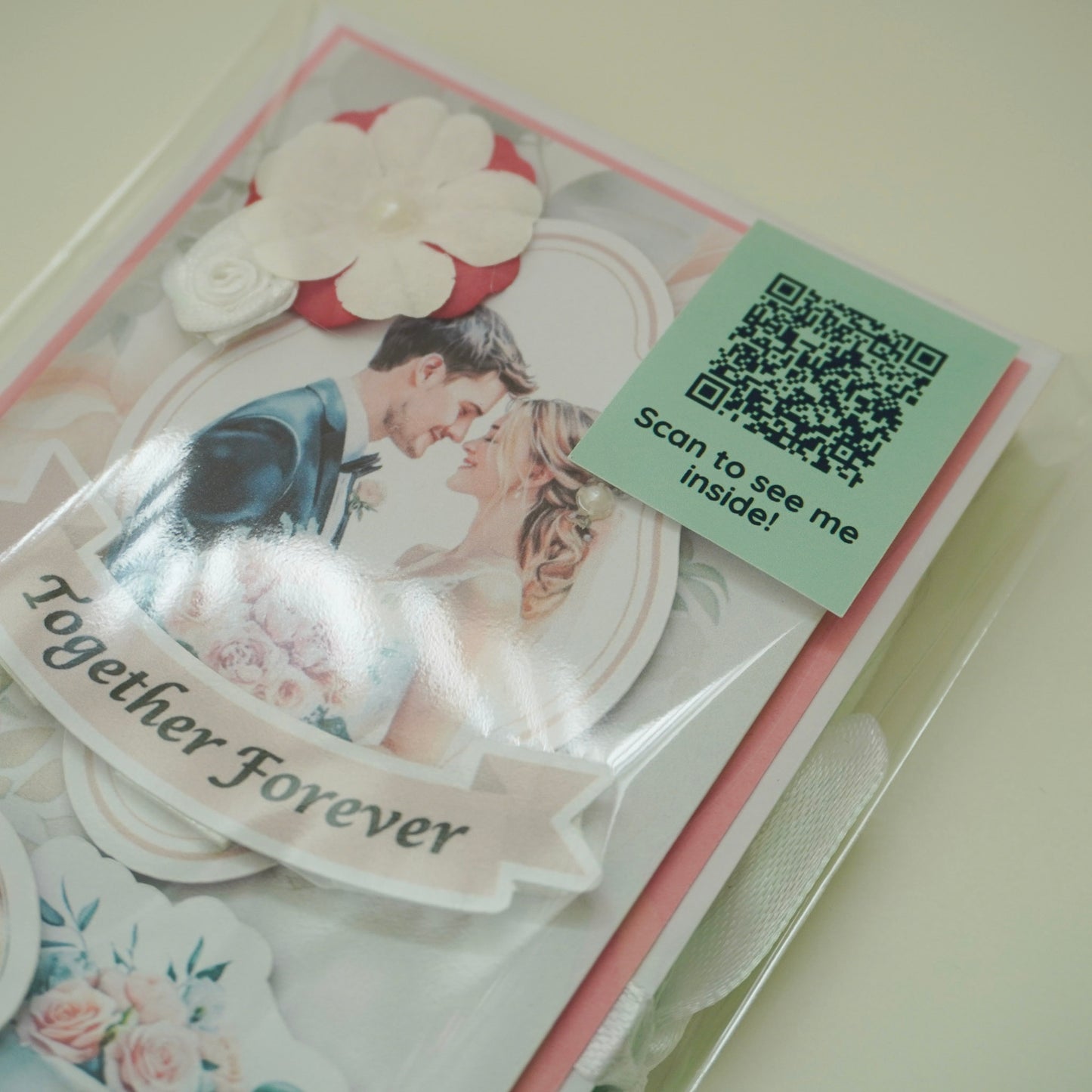 💍 Wedding Chocolate Bar Greeting Card with Elegant Design
