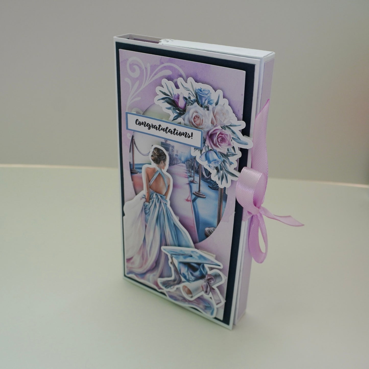 🎓Happy Graduation Prom Girl Chocolate Greeting Card