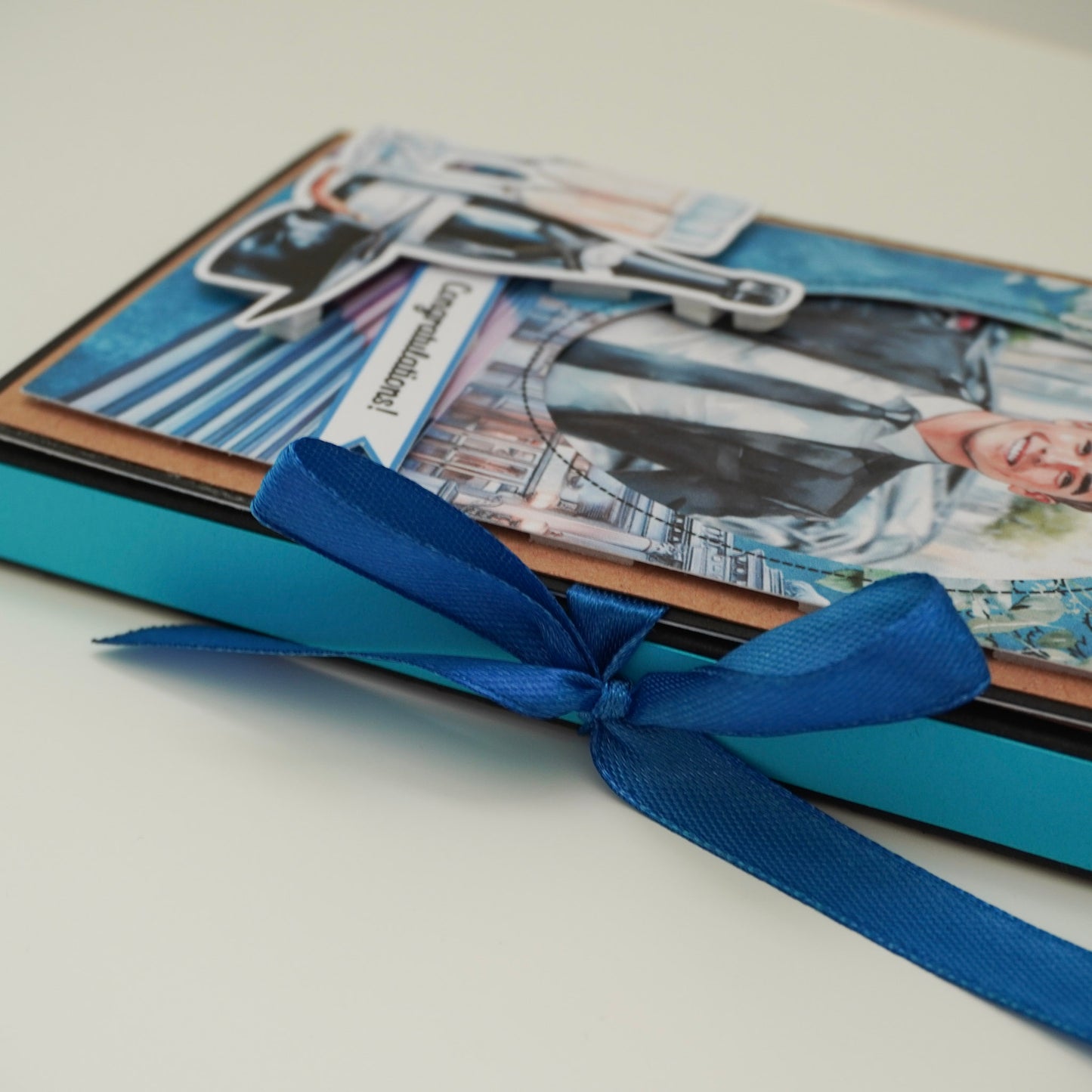 🎓Happy Graduation Prom Boy Chocolate Greeting Card