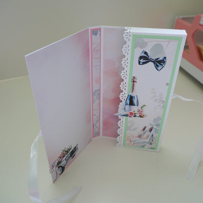 💍 Wedding Chocolate Bar Greeting Card with Elegant Design