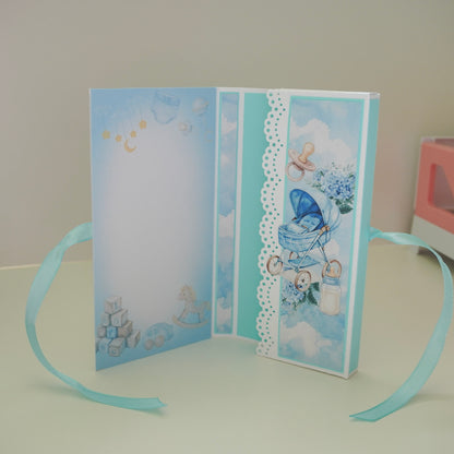 💙Baby Boy Chocolate Greeting Card Gift 🍫👶