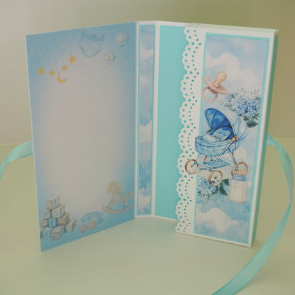 💙Baby Boy Chocolate Greeting Card Gift 🍫👶