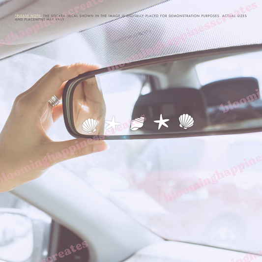 Sea Shells | Car Mirror Decal