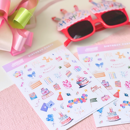 Birthday Party | Planner & Journal Sticker Sheet