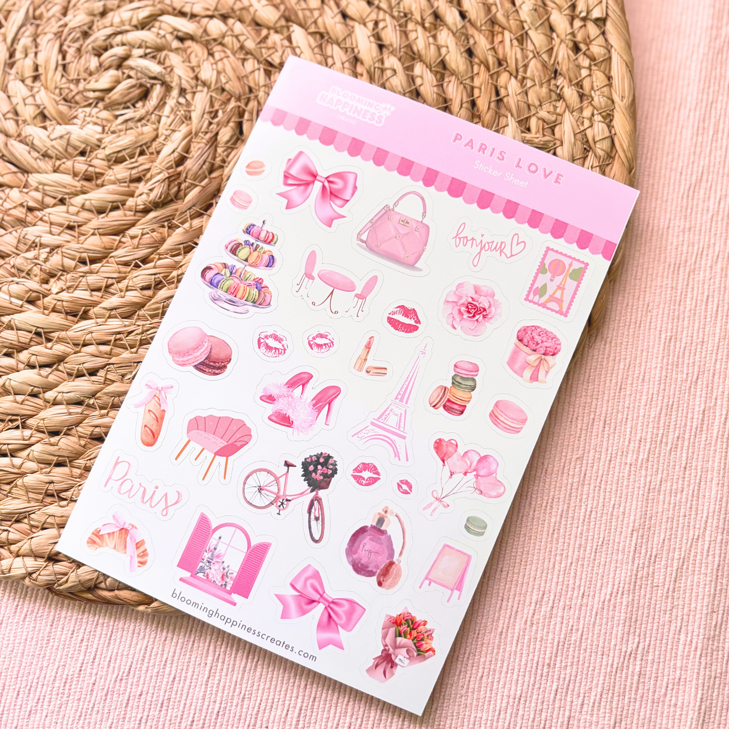 Paris Love | Planner & Journal Sticker Sheet