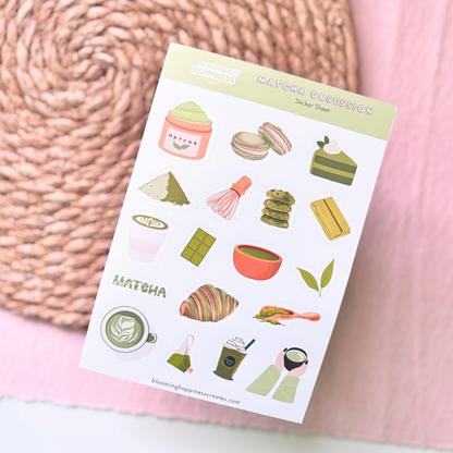 Matcha Obsession | Planner & Journal Sticker Sheet
