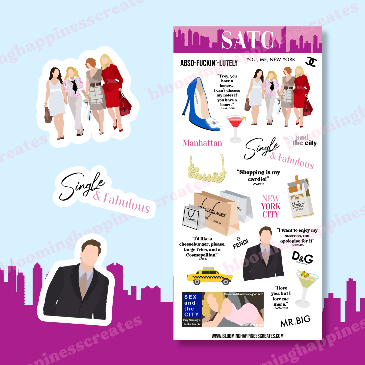 SATC Sticker Sheet