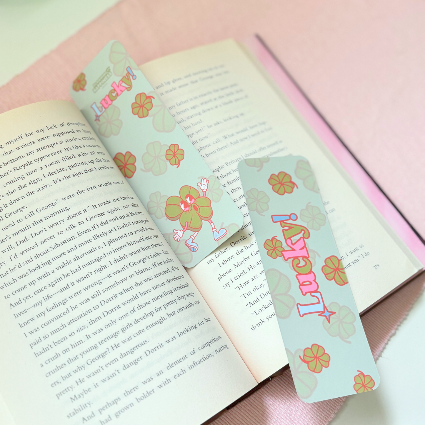 Clover Lucky | Double-Sided Matte Bookmark