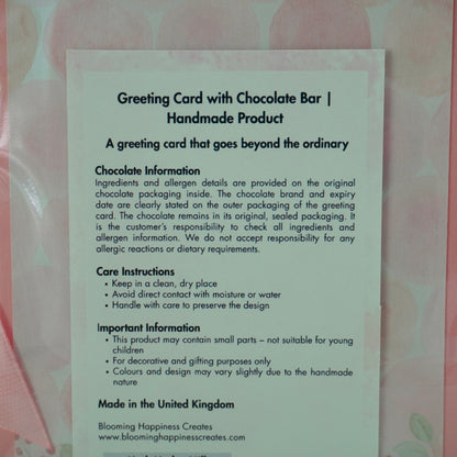 Baby Girl Chocolate Greeting Card Gift 🍫👶