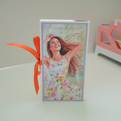 💜 Happy Birthday Card with Fresh Flowers & Joyful Design (Purple Tones)