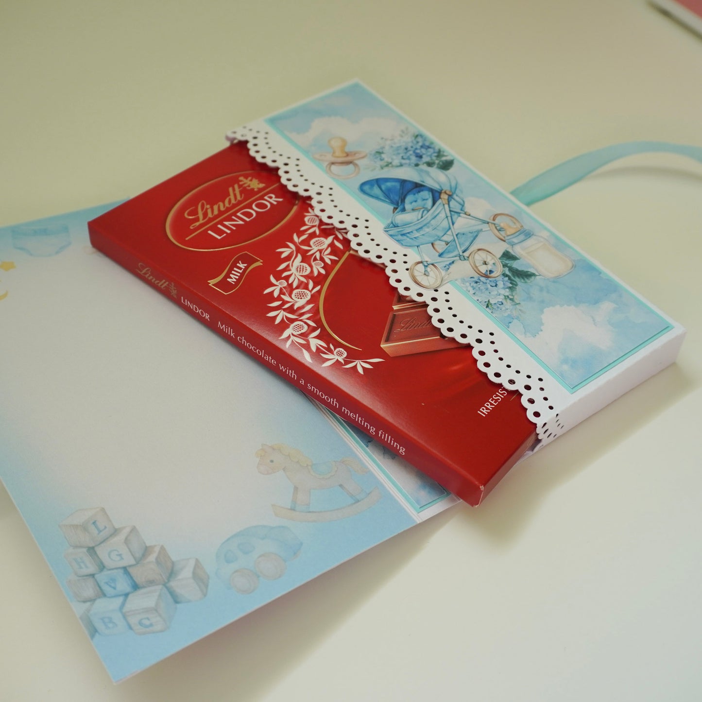 💙Baby Boy Chocolate Greeting Card Gift 🍫👶