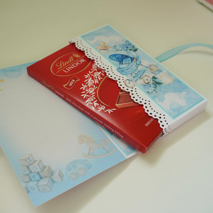 💙Baby Boy Chocolate Greeting Card Gift 🍫👶
