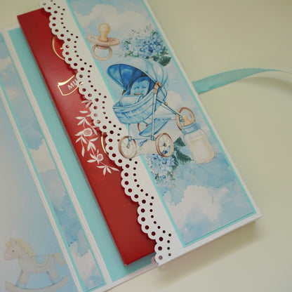 💙Baby Boy Chocolate Greeting Card Gift 🍫👶