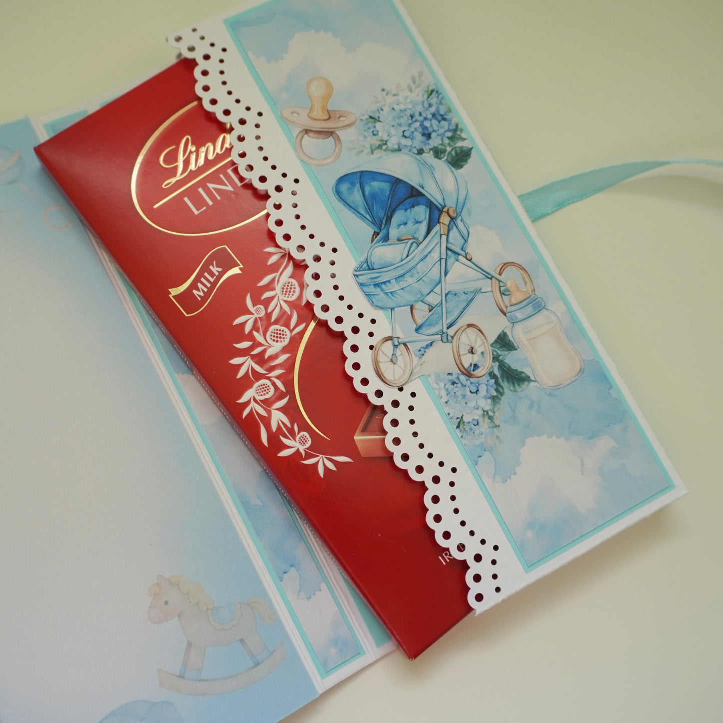 💙Baby Boy Chocolate Greeting Card Gift 🍫👶