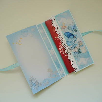 💙Baby Boy Chocolate Greeting Card Gift 🍫👶