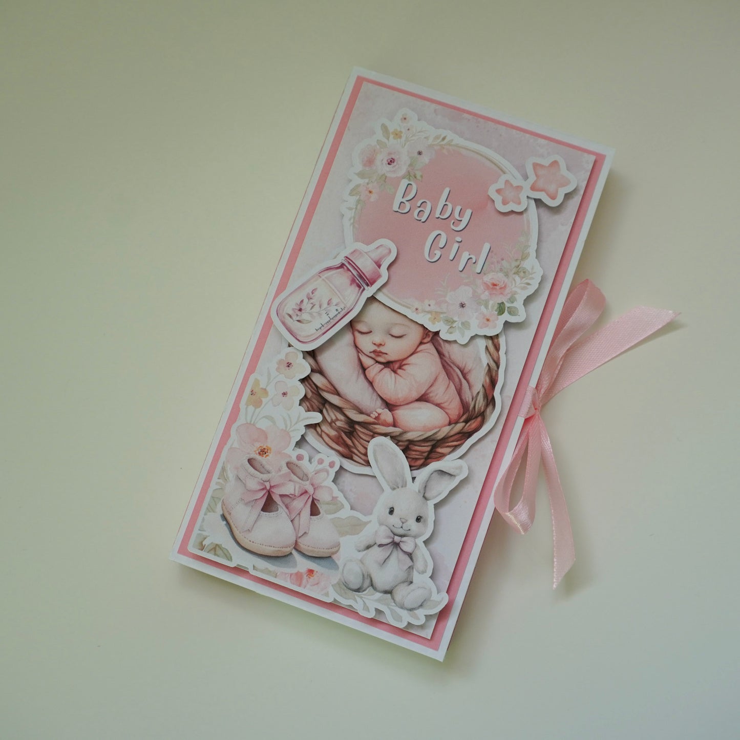 Baby Girl Chocolate Greeting Card Gift 🍫👶