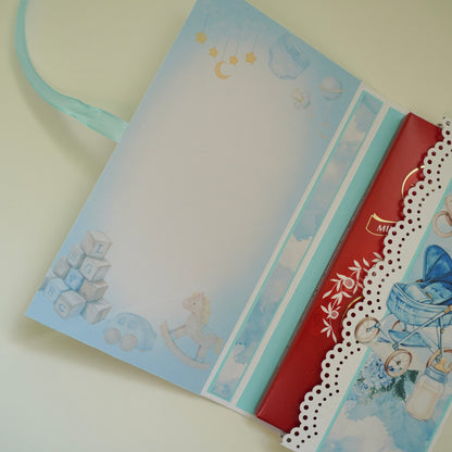 💙Baby Boy Chocolate Greeting Card Gift 🍫👶