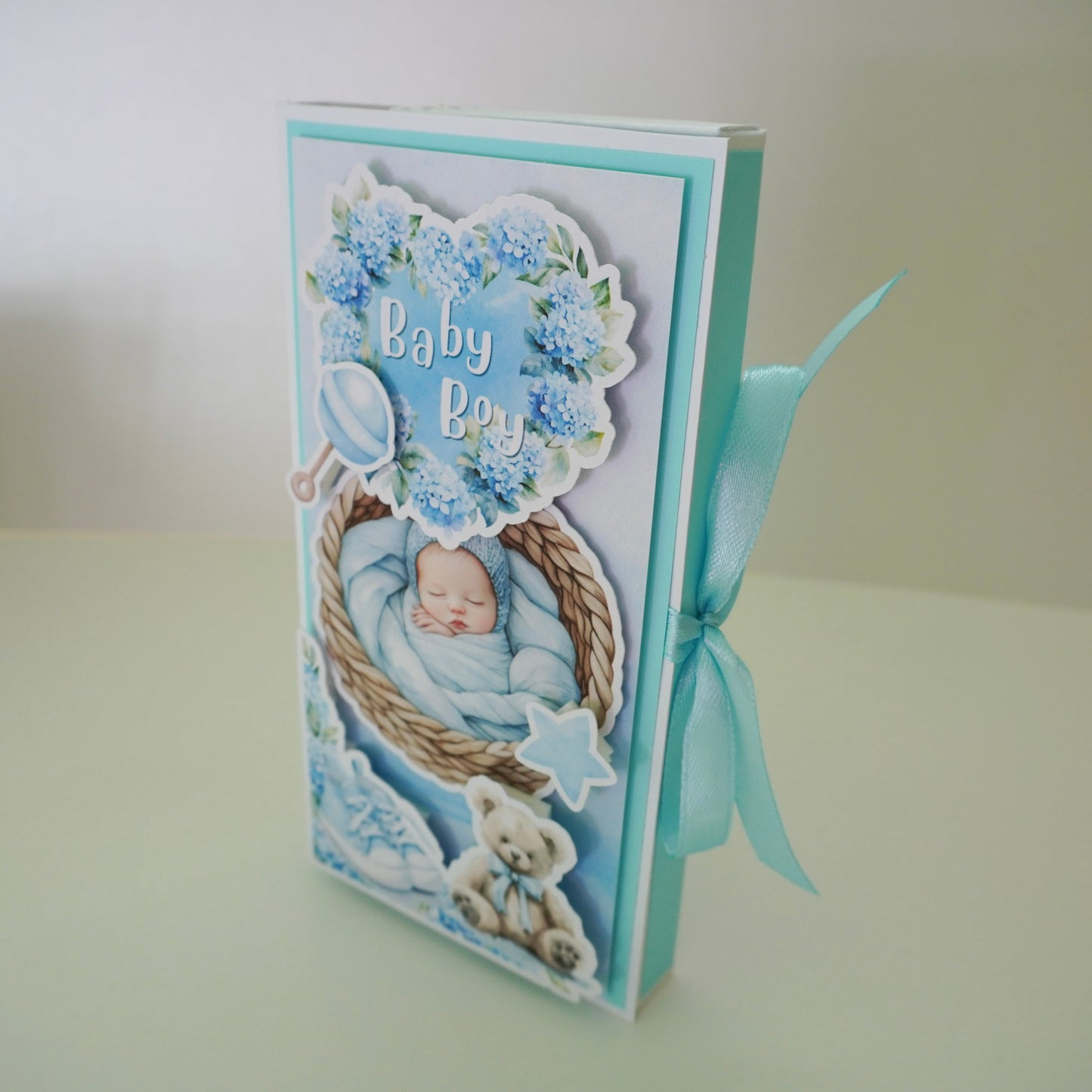 💙Baby Boy Chocolate Greeting Card Gift 🍫👶