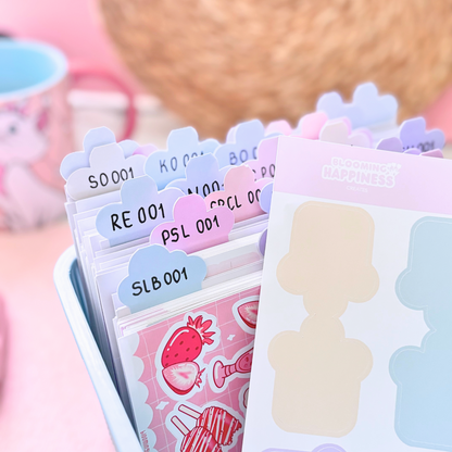Rainbow Index Tabs | Sticker Sheet
