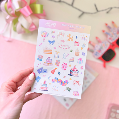 Birthday Party | Planner & Journal Sticker Sheet