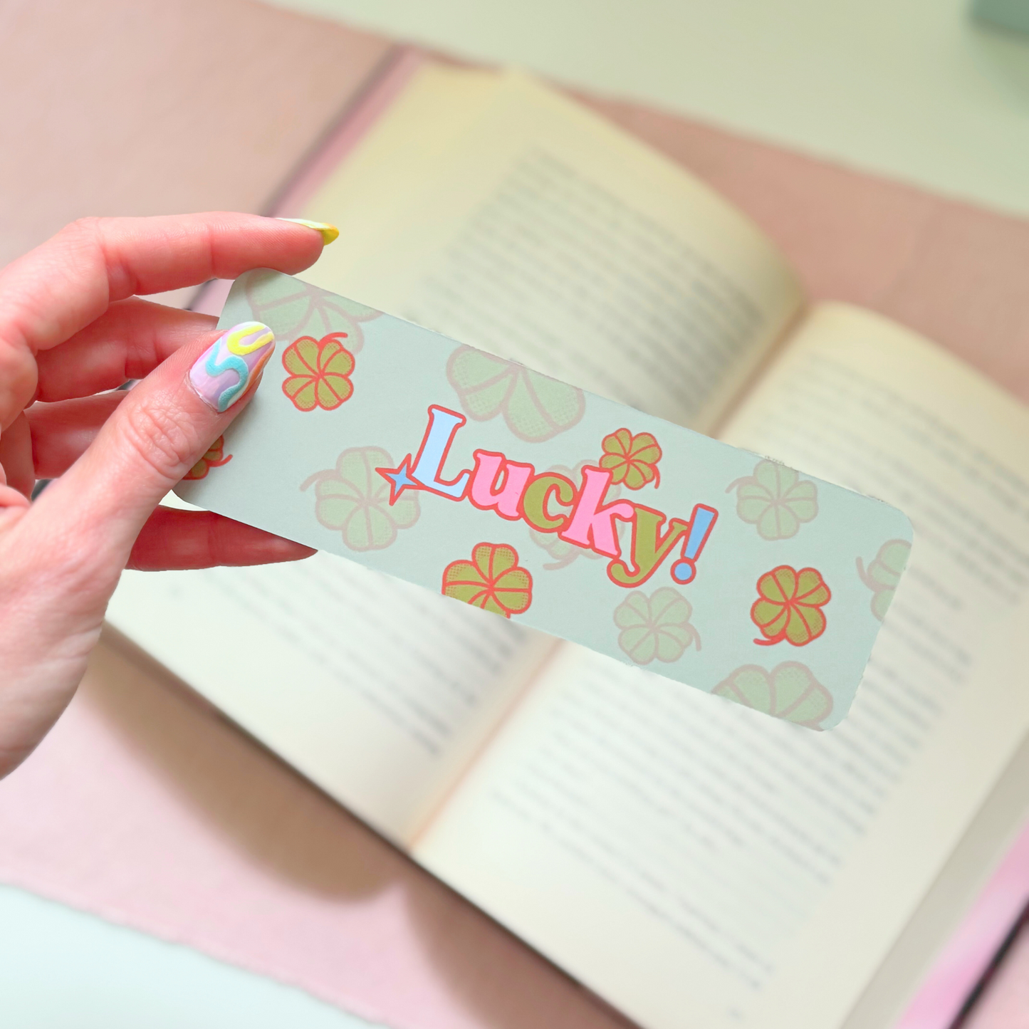 Clover Lucky | Double-Sided Matte Bookmark