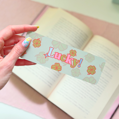 Clover Lucky | Double-Sided Matte Bookmark