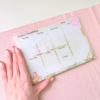 A5 Weekly Planner | Happy Chickens