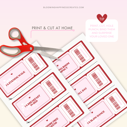 Customizable Love Coupon Book, Love Editable Coupon Template, Printable Love Coupons, Coupon Book Template, Love Coupons, Couple Coupons
