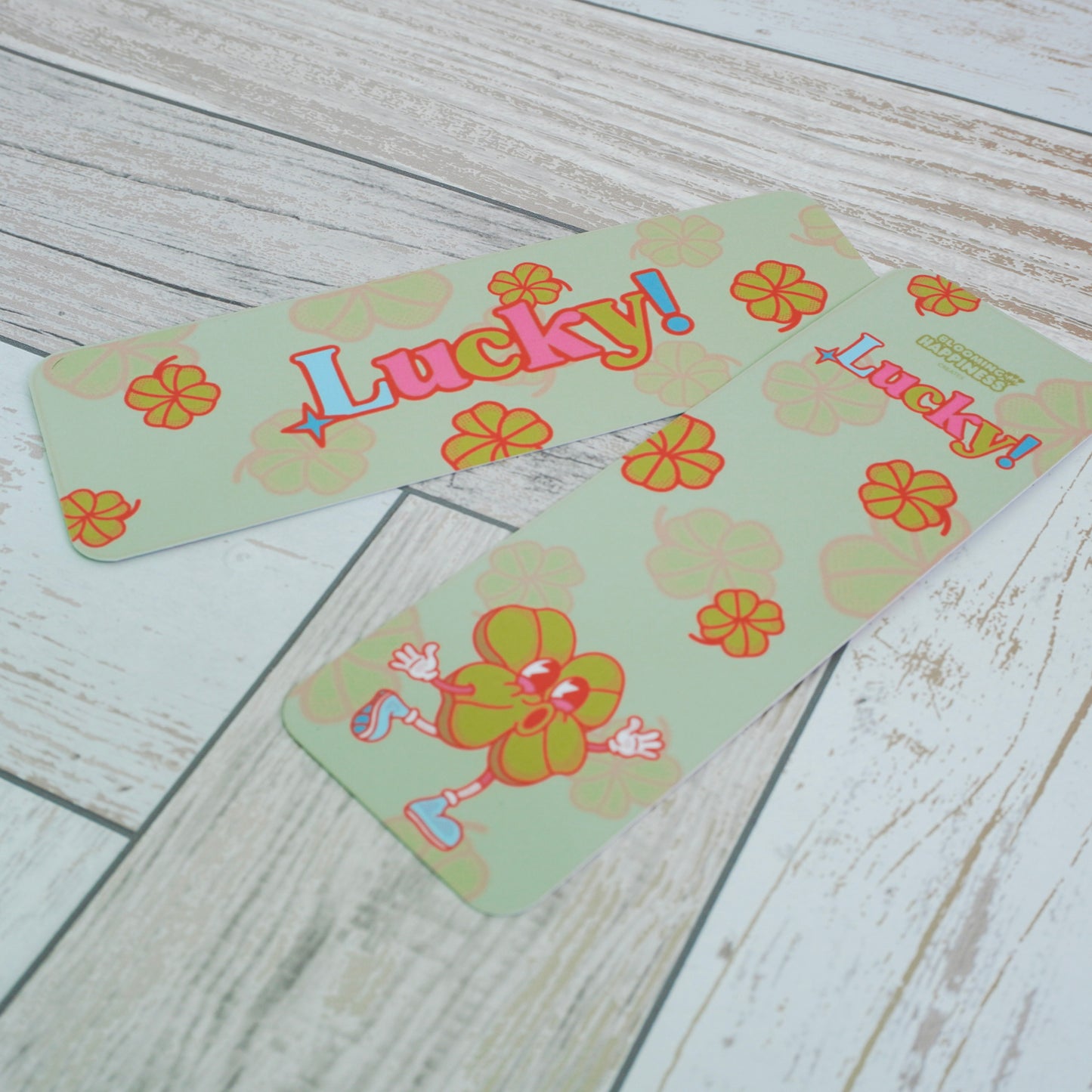 🍀 Lucky Clover | Double-Sided Matte Bookmark 📚