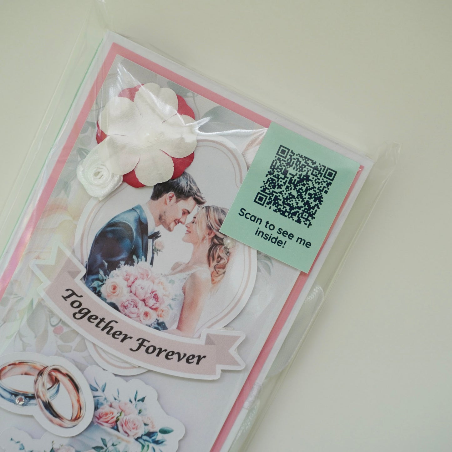 💍 Wedding Chocolate Bar Greeting Card with Elegant Design