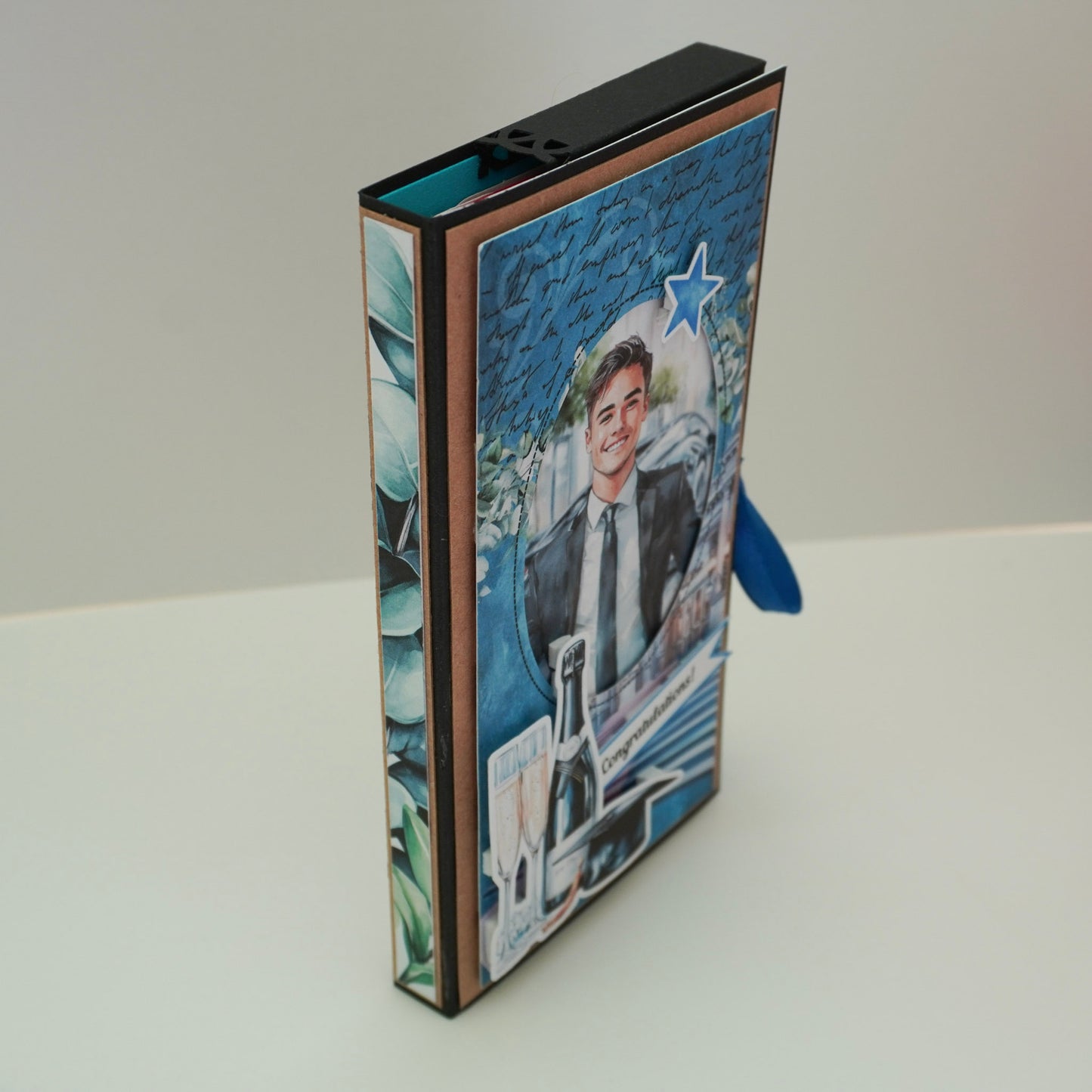 🎓Happy Graduation Prom Boy Chocolate Greeting Card