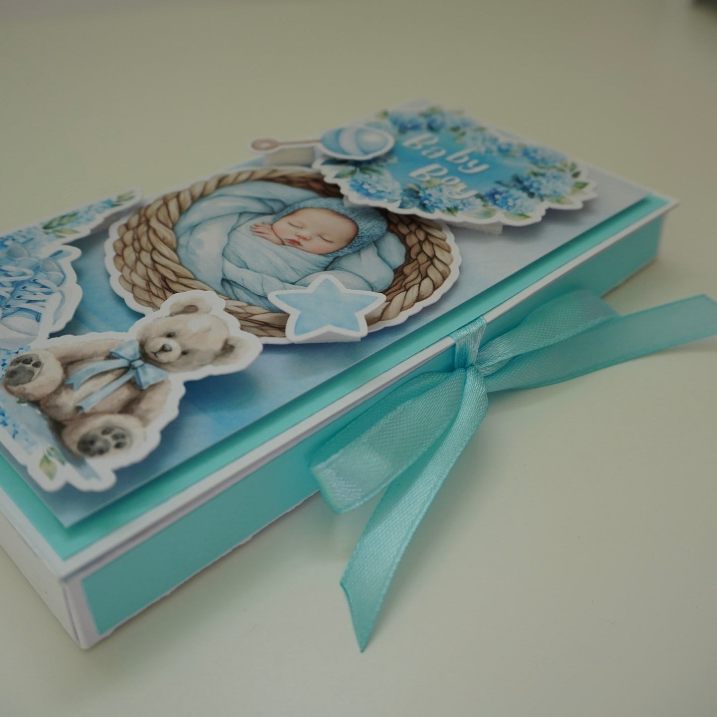 💙Baby Boy Chocolate Greeting Card Gift 🍫👶