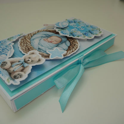 💙Baby Boy Chocolate Greeting Card Gift 🍫👶