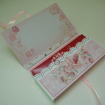 Baby Girl Chocolate Greeting Card Gift 🍫👶