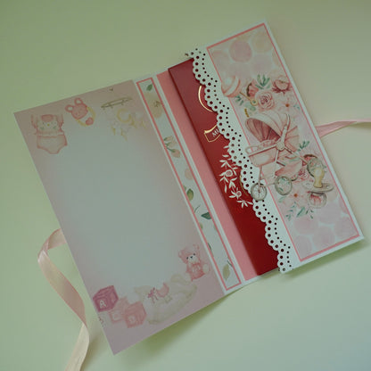 Baby Girl Chocolate Greeting Card Gift 🍫👶