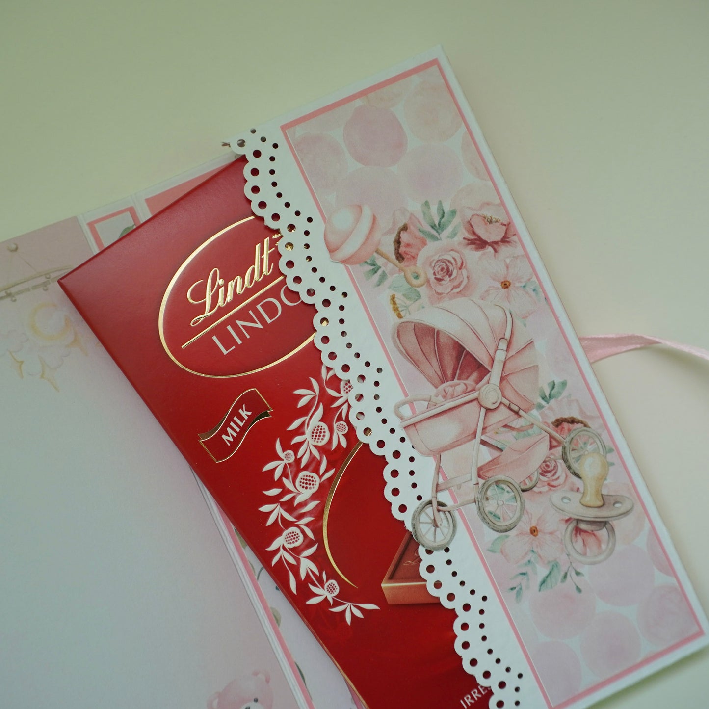 Baby Girl Chocolate Greeting Card Gift 🍫👶
