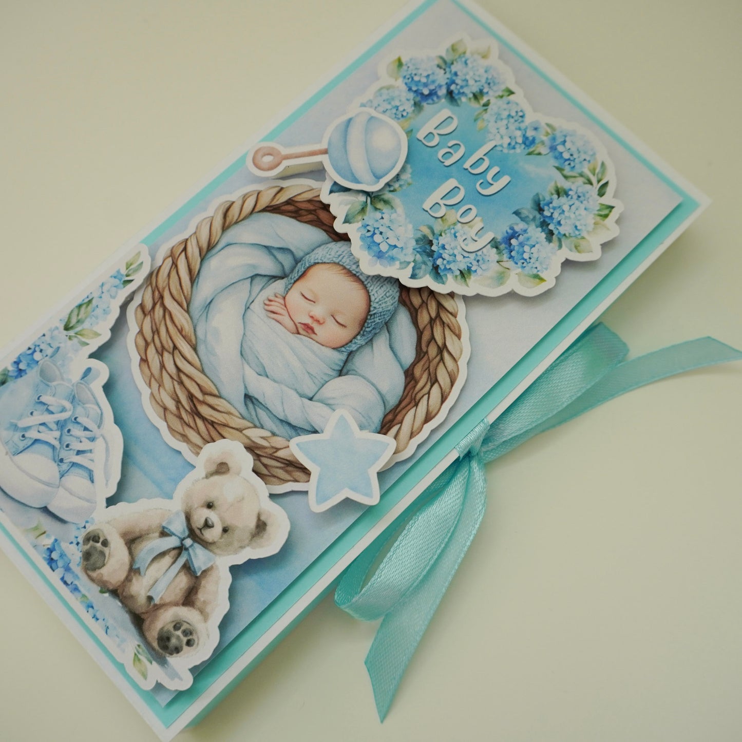 💙Baby Boy Chocolate Greeting Card Gift 🍫👶
