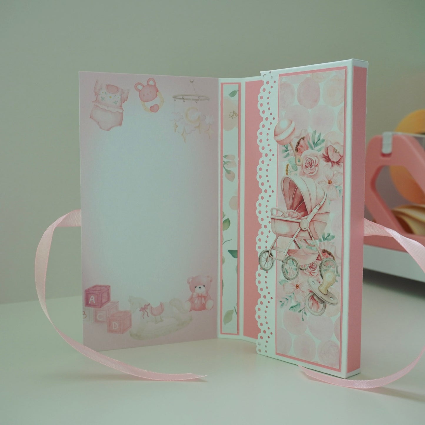 Baby Girl Chocolate Greeting Card Gift 🍫👶