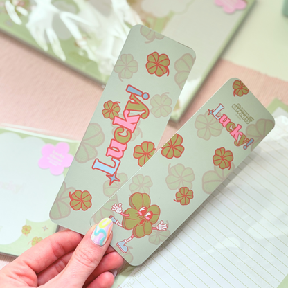 Clover Lucky | Double-Sided Matte Bookmark
