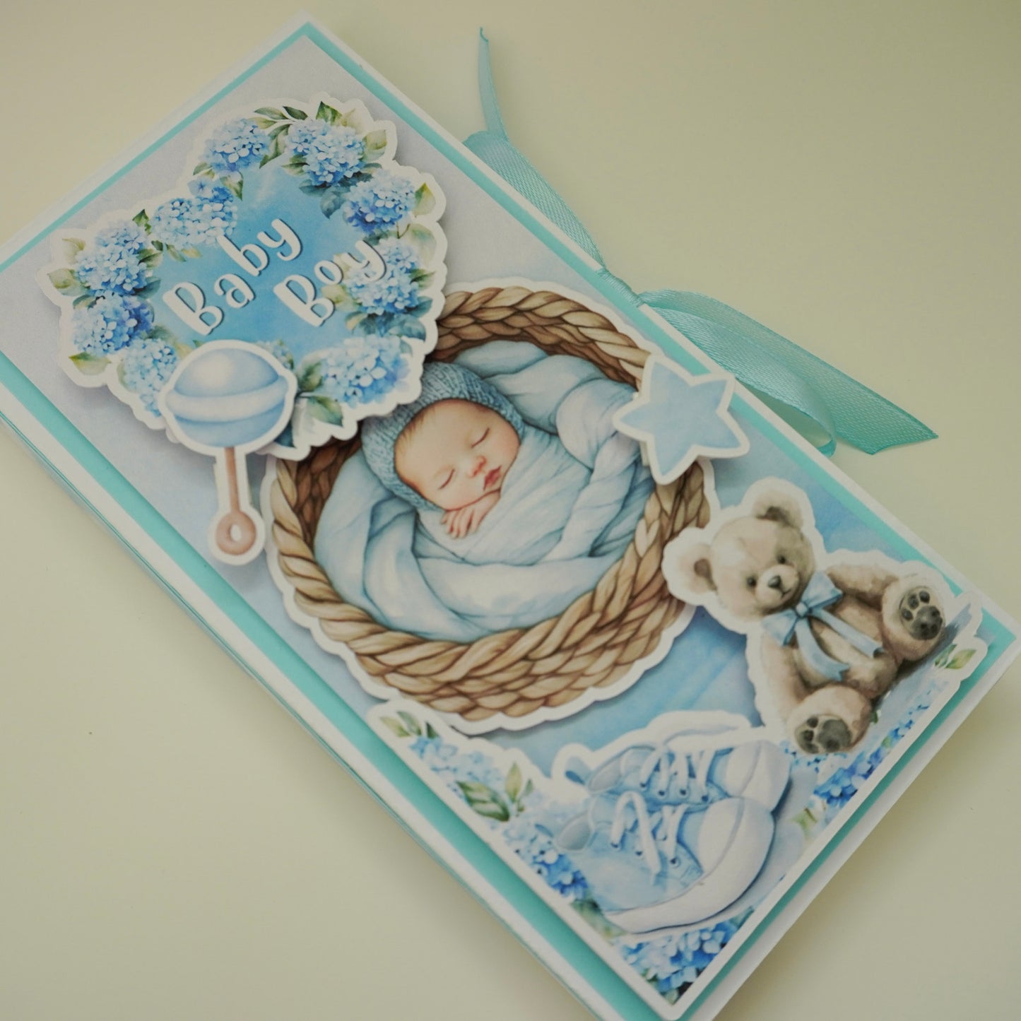 💙Baby Boy Chocolate Greeting Card Gift 🍫👶