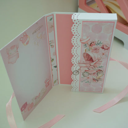 Baby Girl Chocolate Greeting Card Gift 🍫👶