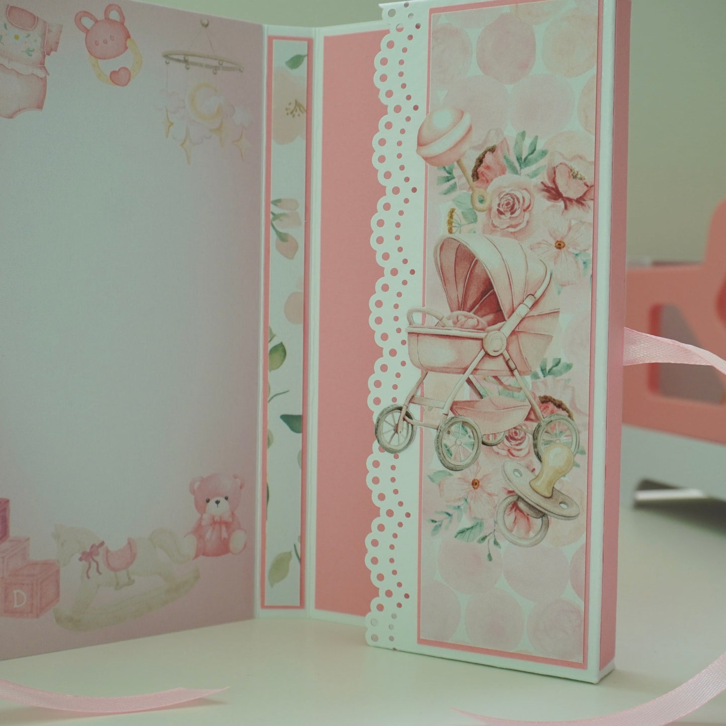 Baby Girl Chocolate Greeting Card Gift 🍫👶